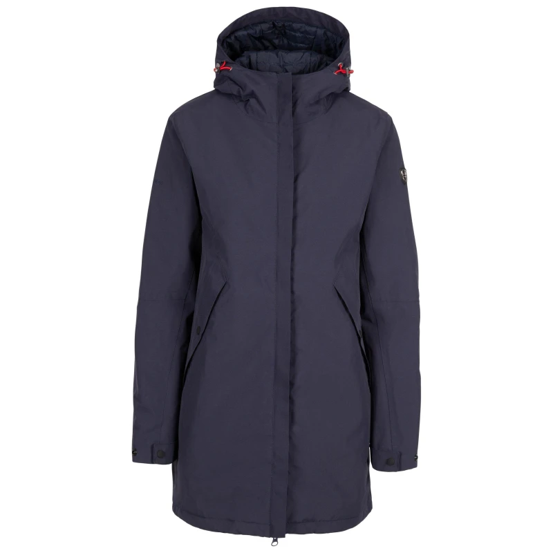 Image of Tresspass Womens Trespass Sealed Seam Breathable Waterproof Jacket Navy female 10 (S)