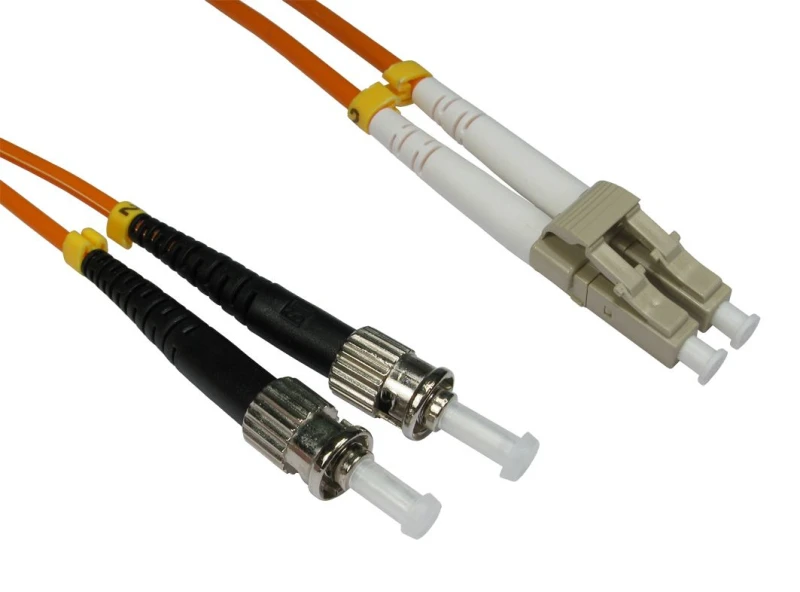 Image of Cables Direct 3m OM2 Fibre Optic Cable, LC - ST (Multi-Mode)
