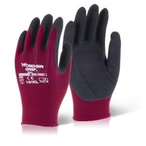Image of Wonder Grip Glove Neo OilWet Resistance Medium Red Pack 12 Ref WG1857M