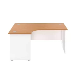 Image of 1800 X 1200 Panel Left Hand Radial Desk Nova Oak-White