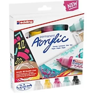 Image of Edding Marker Acrylic E-5400 Assorted Pack of 5