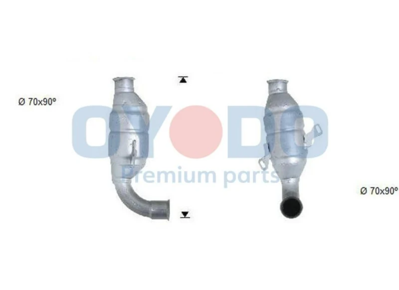 Image of Oyodo 20N0089-OYO Catalytic Converter with mounting parts Catalyst Converter (429)
