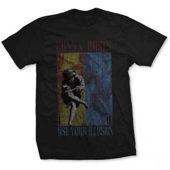 Image of Guns N' Roses - Use Your Illusion Unisex Medium T-Shirt - Black
