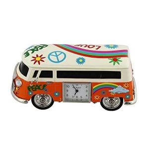 Image of Miniature Clock - Orange Camper