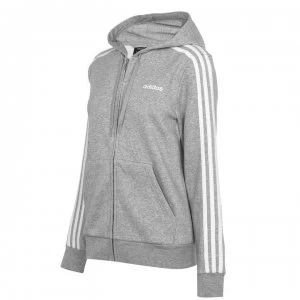 Image of adidas Zip Fleece Track Top Hoodie - Med Grey