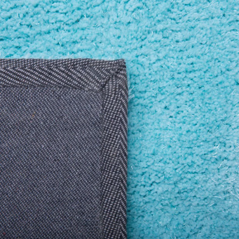 Image of Beliani Shaggygy Rug Demre Light Blue 140 X 200 Cm