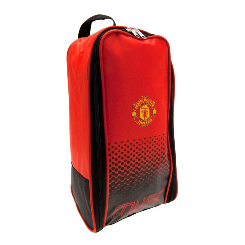 Image of Manchester United FC Mens Official Football Fade Design Bootbag in Red Red Male One Size