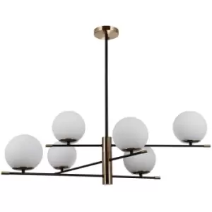 Image of Italux Stelia Modern 6 Light Globe Pendant Ceiling Light, E14