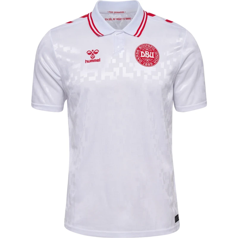 Image of Hummel Denmark Away Shirt 2024 Adults - White White S