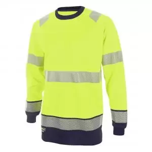 Image of Beeswift High Visibility Two Tone Long Sleeve T Shirt Saturn Yellow