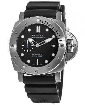 Image of Panerai Luminor Submersible 1950 3 Days Titanio 47MM Black Dial Mens Watch PAM01305 PAM01305