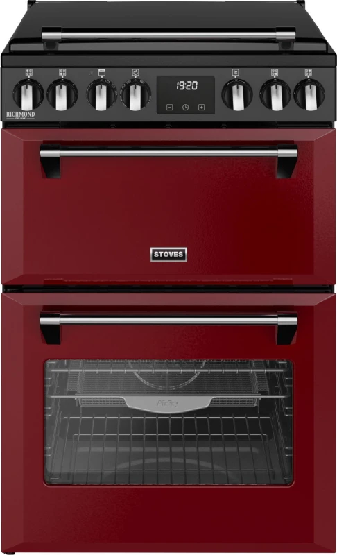 Image of Stoves Richmond DX 60cm Electric Induction Cooker - Garnet Red 444412002 Red