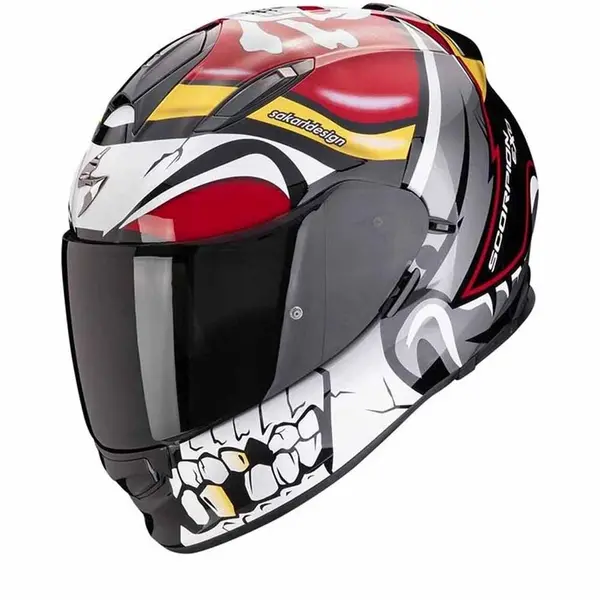 Image of Scorpion EXO-491 Pirate Red Full Face Helmet Size M
