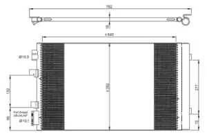 Image of NRF 35938 Air Conditioning Condenser OE 8660003440,921000294R,921003293R,921009956R