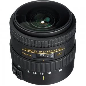 Image of Tokina AT-X 107 AF DX Fisheye AF 10-17mm f/3.5-4.5 Lens For Canon Mount - No Hood Edition