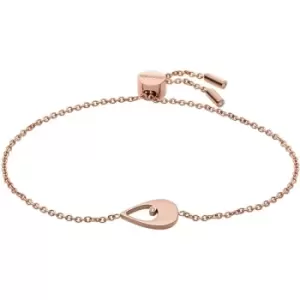Image of Kariana Rose-Tone Stainless Steel Station Bracelet