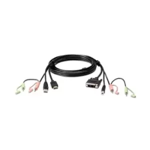 Image of Aten HDMI to DVI-D USB USB KVM Cable with Audio; 18M USB HDMI to DVI-D