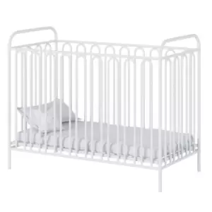 Image of Vintage Metal Baby Cot White