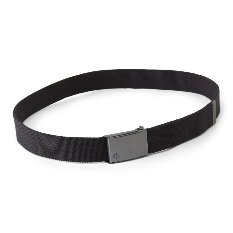 Image of Craghoppers Craghoppers Men 'Explorer' Metal Buckle Belt in Black Size: M/L Black M/L Male 5054904220199