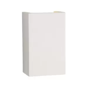 Image of Lucide GIPSY - Rectangle Plaster Wall Light - 1xG9 - White
