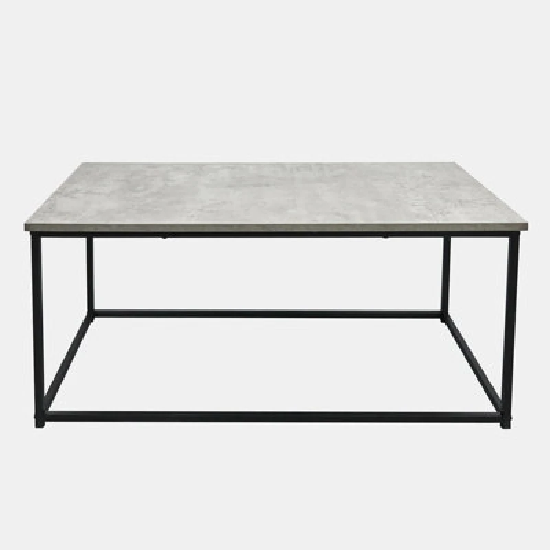 Image of OHS OHS Coffee Table Marble Bedside End Living Room Metal Frame Home Decor in Light Grey Light Grey One Size Unisex 5027434215393
