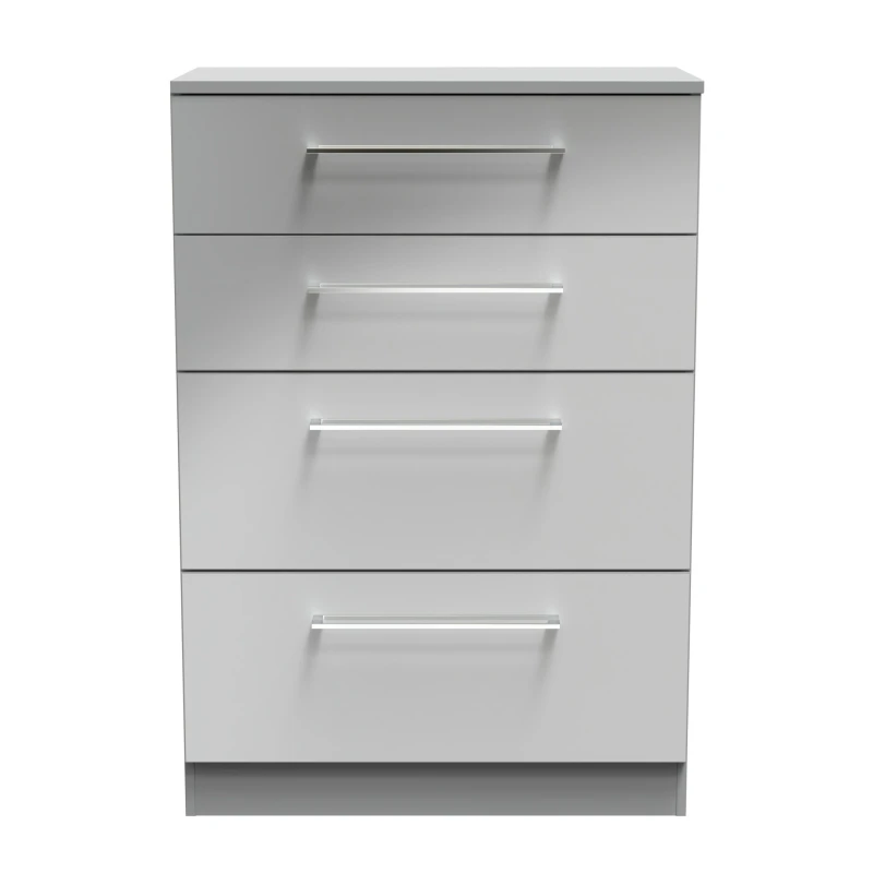 Image of Chester 4 Drawer Deep Chest In Uniform Grey & Dusk Grey (Ready Assembled)