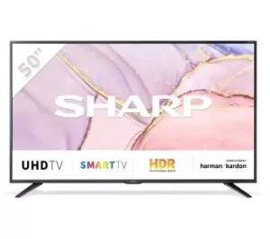 Image of Sharp 50" 4T-C50BJ5KF2FB Smart 4K Ultra HD LED TV