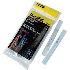 Image of Original Stanley 11.3x100mm Dual Temp Glue Sticks Pack 6