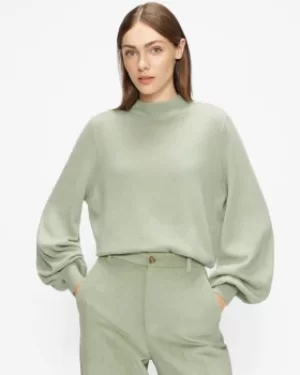 Image of Balloon Sleeve Cashmere Jumper