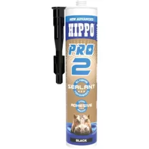Image of Hippo PRO2 Adhesive & Sealant 290ml Cartridge - Black