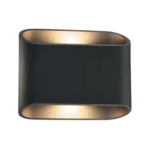 Image of Diago Aluminum Garden Wall Light Urban Gray 12.8 Cm