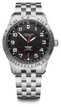 Image of Victorinox 241888 Airboss Mechanical (42mm) Black Dial / Watch