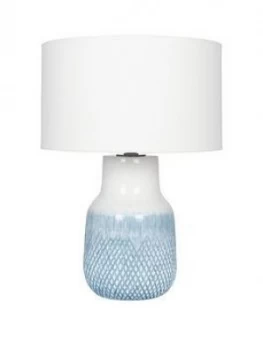 Image of Pacific Lifestyle Textured Glazed Stoneware Table Lamp