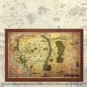 Image of The Hobbit The Map of Middle-Earth 16 X 12 Inch
