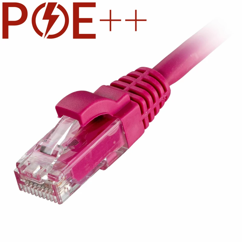Image of Cablenet 20m Cat6 RJ45 Pink U/UTP LSOH 24AWG Snagless Booted Patch Lea