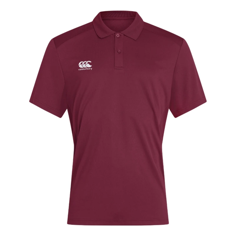 Image of Canterbury Canterbury Men Club Dry Polo Shirt in Maroon Size: X-Small Maroon XS Male 5063806451051