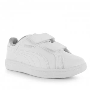 Image of Puma Smash Childrens Trainers - White/White