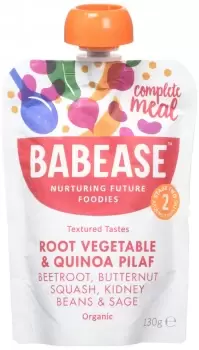 Image of Babease Root Vegetable & Quinoa Pilaf - Organic - 130g x 6