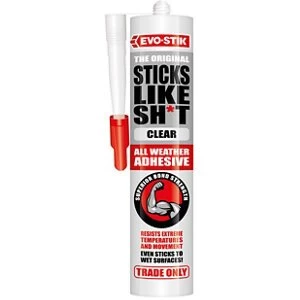 Image of Evo-Stik Sticks Like Sh*t Clear Grab adhesive 290ml