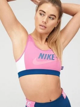 Image of Nike Medium Control Icon Clash Bra - Fuchsia