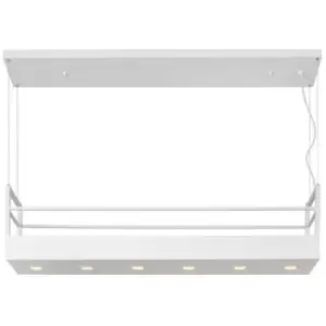 Image of Lucide MIRAVELLE - Bar Pendant Light - 6xGU10 - White