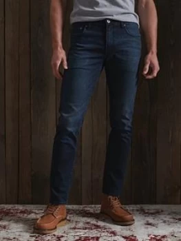 Image of Superdry Slim Jeans, Blue, Size 30, Inside Leg Regular, Men