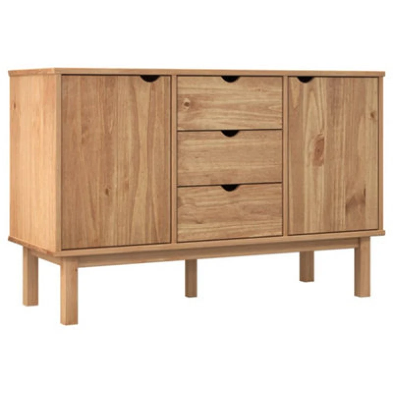 Image of Vidaxl Sideboard Otta 113.5X43X73cm Solid Wood Pine