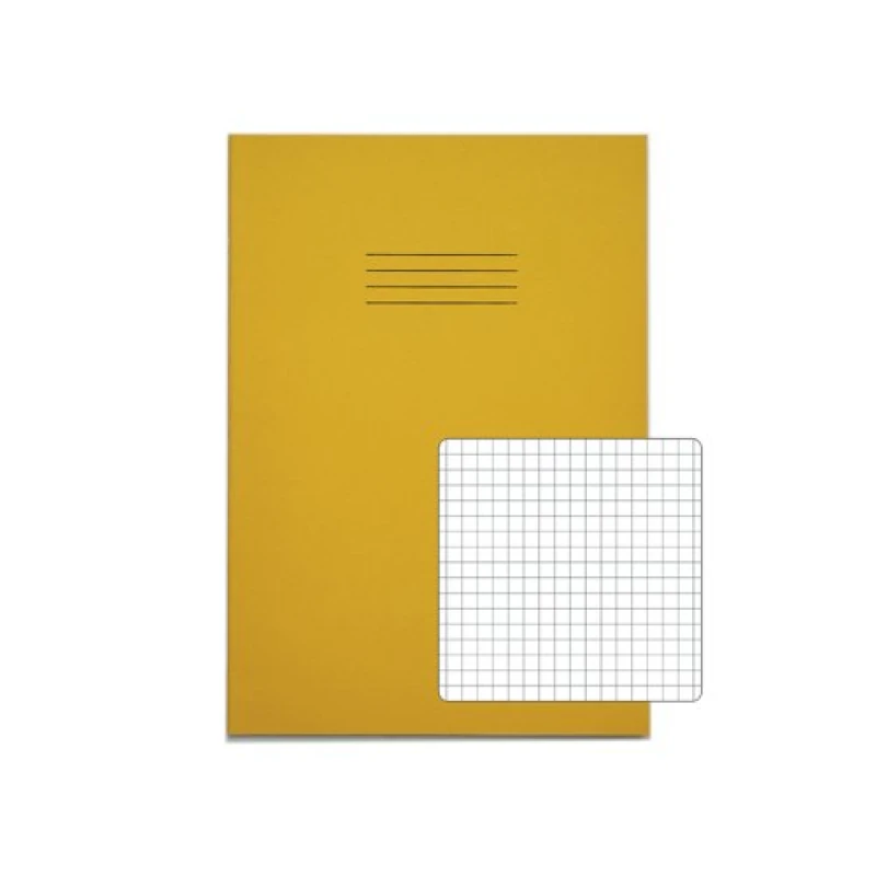 Image of Rhino A4 Exercise Book 80 Page S7 Yellow (50 Pack) VEX668-1175-6