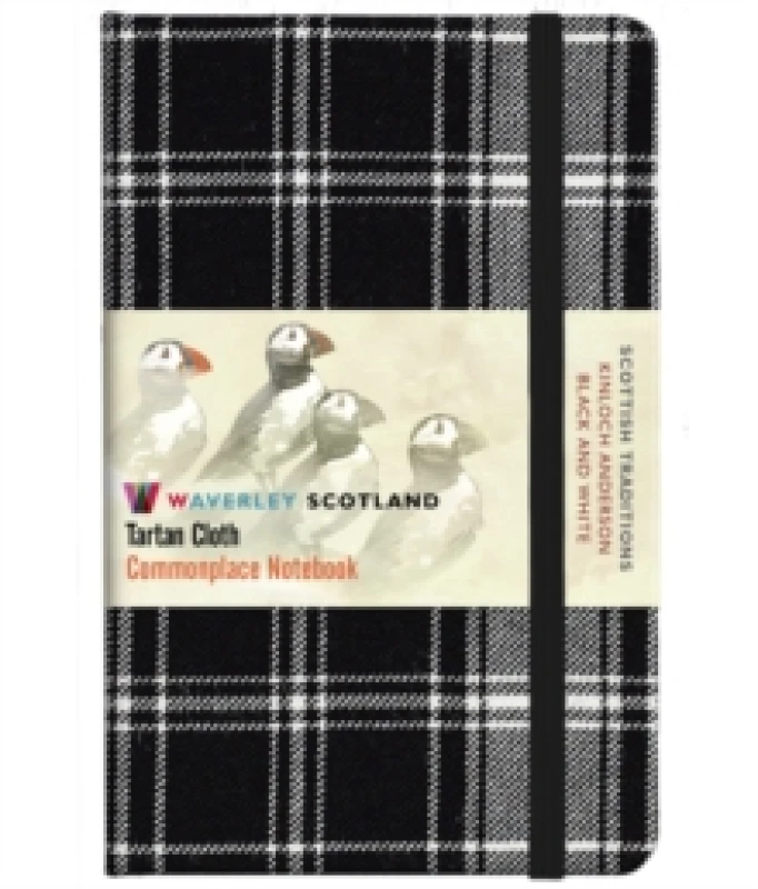 Image of Waverley S.T. (M): Black & White Pocket Genuine Tartan Cloth Commonplace Notebook Hardback