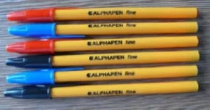 Image of Value Ball Point Pen Blue Fine Point 0.3mm Pack of 20