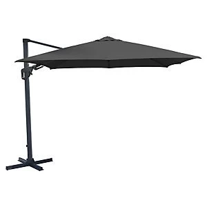 Image of Charles Bentley Premium Cantilever Parasol Grey 3.5m