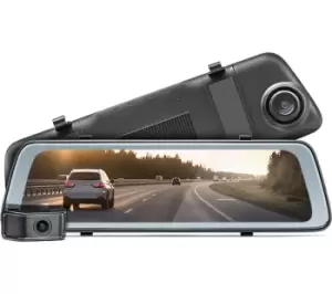 Image of ROAD ANGEL Halo View 2K Rear View Mirror Dual Dash Cam - Black
