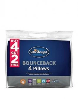 Image of Silentnight Bounceback Pillows ; Buy 4 Get 2 Free