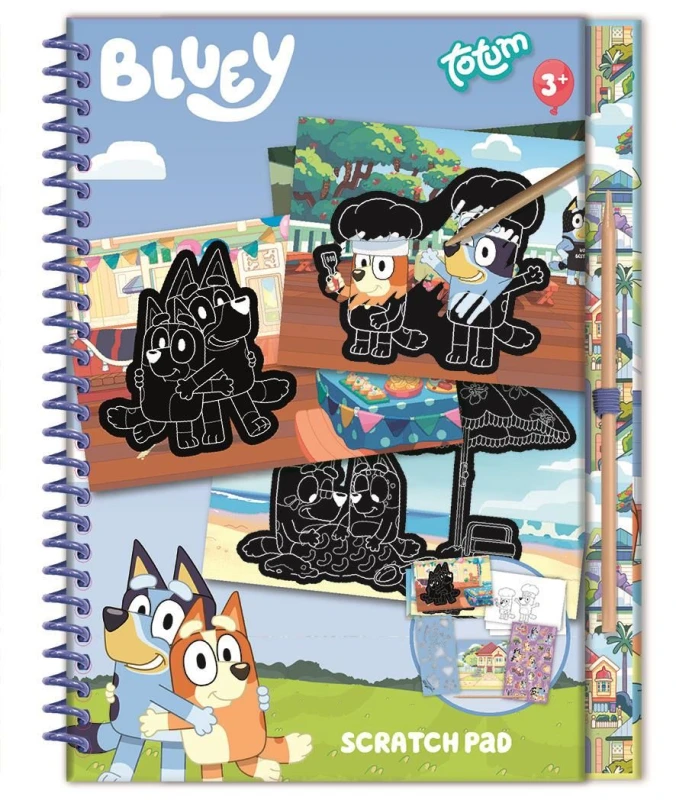 Image of Totum Bluey Scratchbook Size: 1 Pack Multicolor Unisex 1 Pack